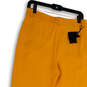 NWT Womens Yellow Flat Front Slash Pockets Skinny Leg Ankle Pants Size 8 image number 4