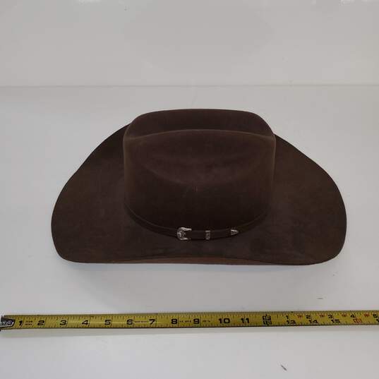 Ariat Brown Wool Western Hat Size 7.5 image number 3