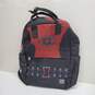 Disney Parks Loungefly Marvel Black Red Canvas Backpack Zippered Lined image number 1