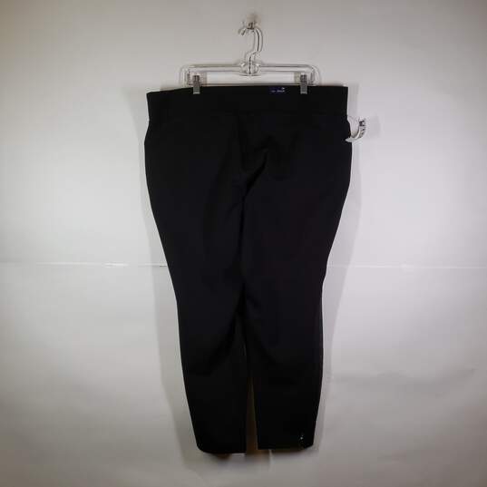 Buy the NWT Womens Flat Front Regular Fit Curvy Elastic Waist Dress Pants  Size 3X