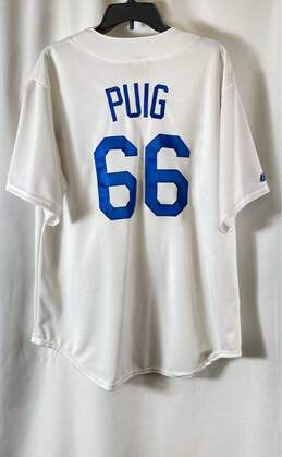 Majestics #66 Yasiel Puig of LA Dodgers MLB Jersey - Size XL alternative image