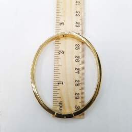 Michael Kors Gold Tone Hinge 7in Bangle Bracelet 21.0g alternative image