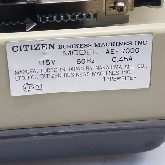 Citizen EL320 Electronic Typewriter image number 7