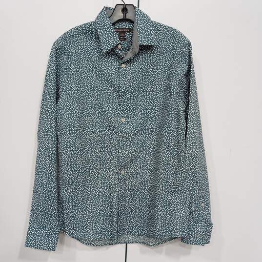 Men’s Michael Kors Button-Up Long Sleeve Slim Fit Shirt Sz S image number 1