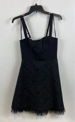 NWT BCBGMAXAZRIA Womens Black Kaya Lace Floral Sleeveless Mini Dress Size 8