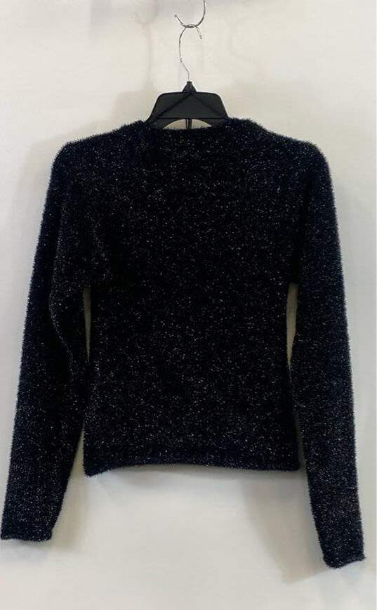 Zara Women's Black Glitter Sweater- Size SM image number 2