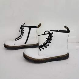 Dr. Martens White Leather Boots Youth Size 4M/5L