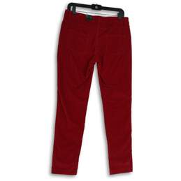 NWT J. McLaughlin Womens Red Demin 5-Pocket Design Straight Leg Jeans Size 8 alternative image
