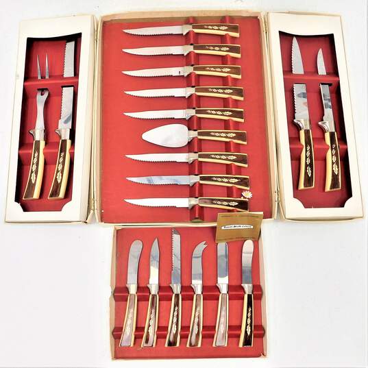 Vintage Regent Sheffield 19 piece treasure chest cutlery set image number 1