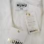 NWT Mumu WM's White Sleeveless Full Zipper Romper Size XXL image number 3