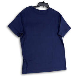 Mens Blue Round Neck Zip Pocket Short Sleeve Pullover T-Shirt Size XL alternative image