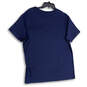 Mens Blue Round Neck Zip Pocket Short Sleeve Pullover T-Shirt Size XL image number 2
