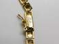 Fancy 14k Yellow Gold Diamond Cut Panel Link Bracelet 4.5g image number 5