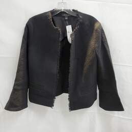 Ann Taylor Black Cotton Blend Jacket NWT Women's Size 4