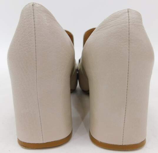 Silent D Cream Color Slip-On Heel Shoes Size Women's 7 image number 4