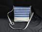 Women's Kate Spade Blue & White Canvas & Leather Purse image number 2