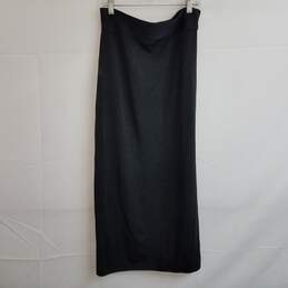 Misook petite acrylic black midi skirt with slit S