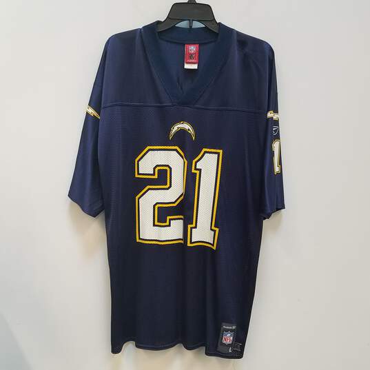 Reebok Mens Blue Los Angeles Chargers LaDainian Tomlinson #21 Jersey Size L image number 1
