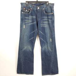 True Religion Women Blue Bootcut Jeans Sz 34