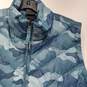 The North Face Blue Camouflage Puffer Vest Women's Size XXL image number 2