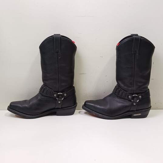Harley-Davidson Men's Black Leather Harness Boots Size 9.5 image number 3