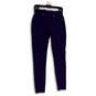 Womens Blue Flat Front Pockets Pull On Skinny Leg Jegging Pants Size Small image number 1