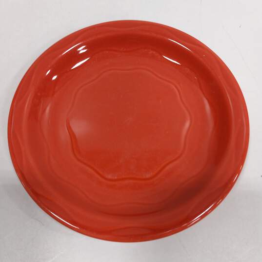 Bundle of 6 Syracuse Orange Ceramic Plate Set image number 3