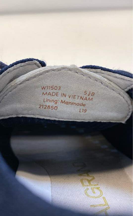 Cole Haan Knit OG Grand Knit Navy Blue Wingtip Oxford Shoes Women's Size 5.5 B image number 6