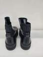 Women Puma Black Leather Ankle Boots Size-8 image number 4