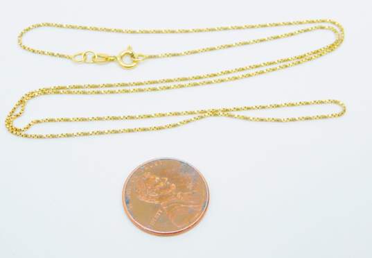 14K Gold Twisted Box Chain Necklace 2.5g image number 5