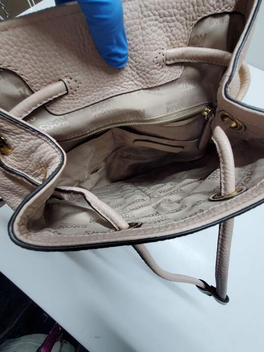 Michael Kors Blush Pink Leather Backpack image number 4