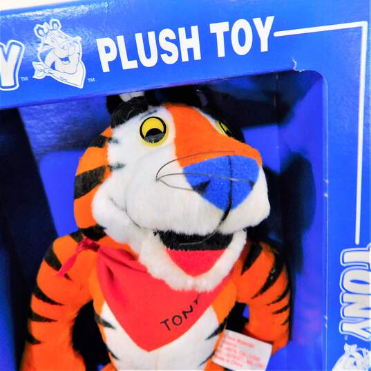 2 Vintage 1997 Tony The Tiger Plush Toy Kellogg's w/Box Cereal Promotion image number 2