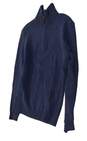Mens Blue Long Sleeve Mock Neck Casual Pullover Sweater Size Small image number 2