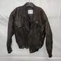 Laurentino Brown Full Zip Leather Jacket Size M image number 1