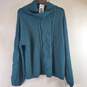 Seven7 Women Women Teal Sweater Sz L NWT image number 1