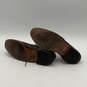 Men Brown Leather Wingtip Cap Toe Lace-Up Oxford Dress Shoes Size 10.5 image number 6