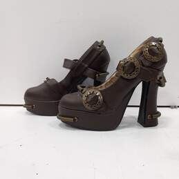 Demonia Women's Steampunk High Heel Shoes Size 6 alternative image