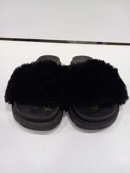 Sam Edelman Women's Black Fuzzy Sandals Size 11 alternative image