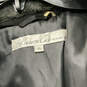 NWT Womens Black Long Sleeve Zipped Pocket Hooded Puffer Jacket Size XL image number 4