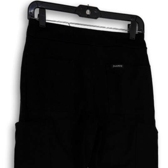 Womens Black Drawstring Waist Straight Leg Pull-On Jogger Pants Size Small image number 4