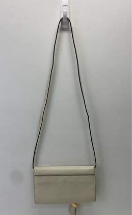 Michael Kors Leather Slide Lock Flap Crossbody Cream alternative image