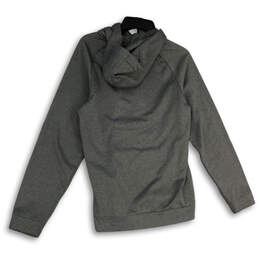 Womens Gray Long Sleeve Kangaroo Pocket Dri-Fit Pullover Hoodie Size S alternative image