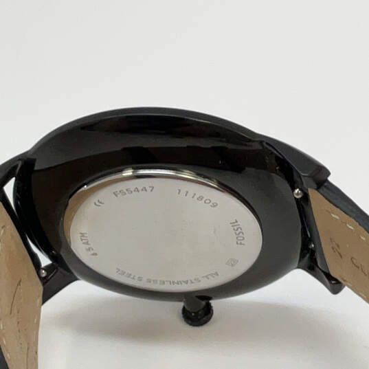 Designer Fossil Black Round Dial Adjustable Strap Analog Wristwatch image number 4
