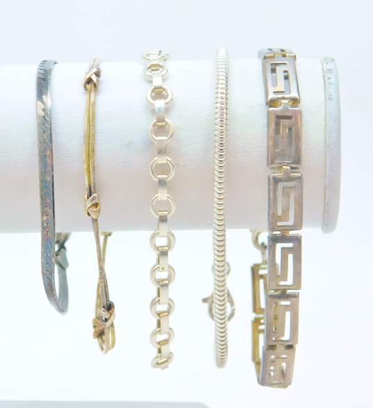 925 Variety Chain Bracelets 28.9g image number 1
