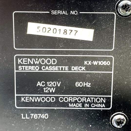 Kenwood Stereo Double Cassette Deck KX-W1060 image number 5
