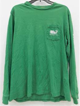 Men's Green Long Sleeve Vineyard Vines T-Shirt Size Medium