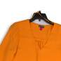 Vince Camuto Womens Orange V-Neck Bell Sleeve Pullover Blouse Top Size M image number 3
