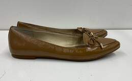 Michael Kors Patent Leather Nancy Pointed Toe Flats Beige 9.5
