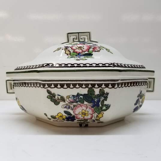 Vintage Royal Doul England China Serving Bowl with Lid image number 2