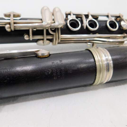 Italian Rampone and Cazzani Brand Wooden B Flat Clarinet w/ Hard Case image number 4